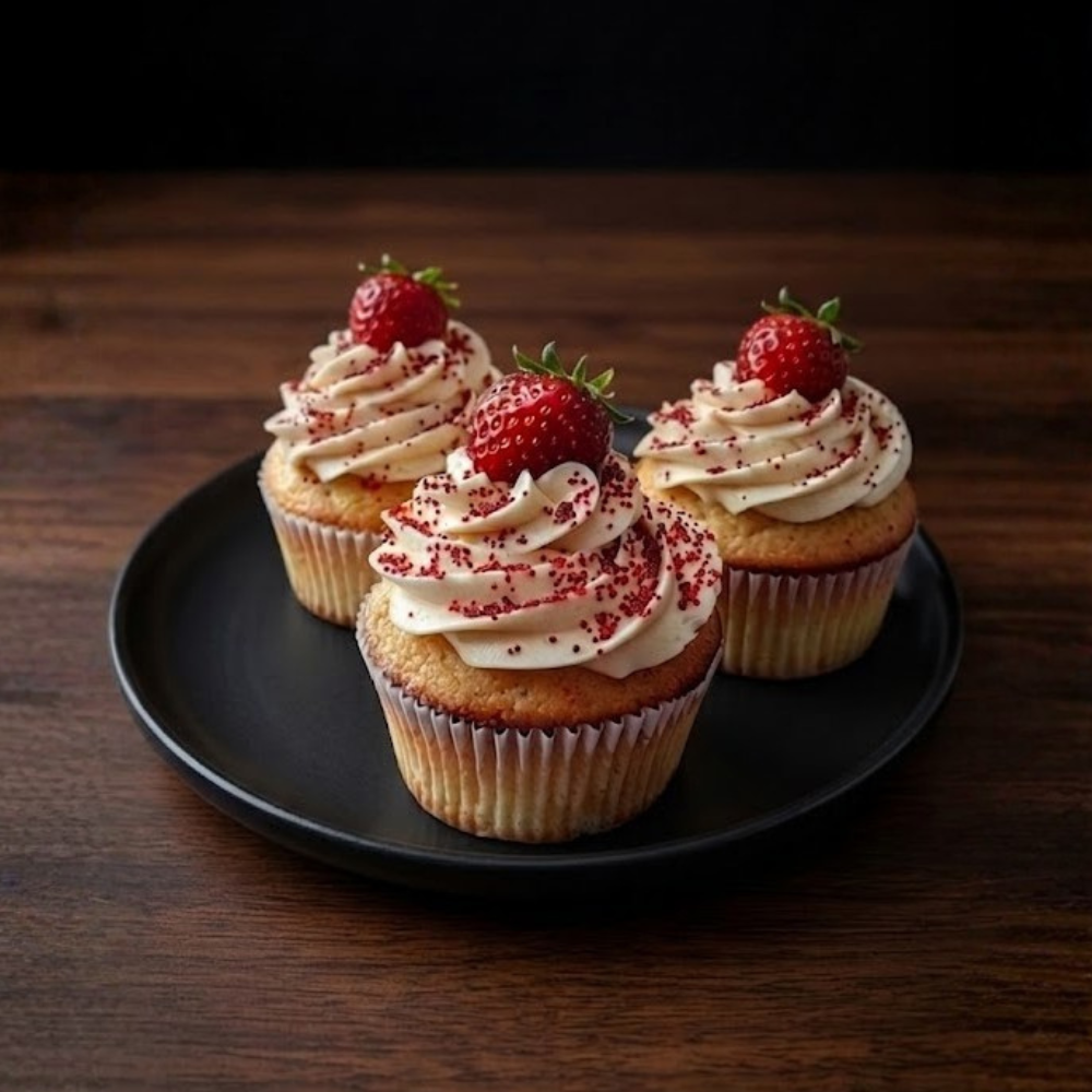 Cupkes de Fresa y Vainilla